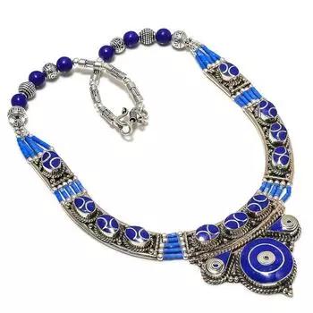 Lapis Lazuli Handmade Jewelry Necklace 18 u0h81