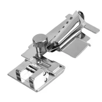 Лапка для переплета косой ленты для бытовой швейной машины с защелкой серебряный