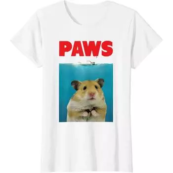 Лапки хомяк мужская одежда милая футболка с изображением животных пародия любовник подарки harajuku хлопок ежедневные футболки Four Seasons S