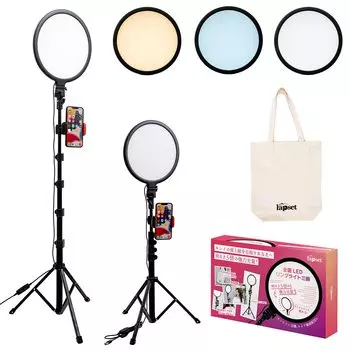 lapset Full LED Ring Surface Light Смартфон iPhone Фотография Селфи Для Сумки-тоут Включено [Просто Яркий] Свет, Источник, Штатив, Подставка, Смартфон,