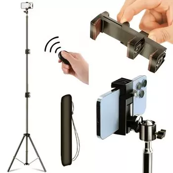 lapset от профессионального штатива для смартфона, длинный и высокий смартфон с дистанционным управлением, новый держатель для смартфона, тип 160 см 210 см [Под присмотром