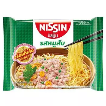 Лапша быстрого приготовления Nissin со вкусом свинины 60 г. х 5/10/15/20 шт. 60 g. x 5 pcs