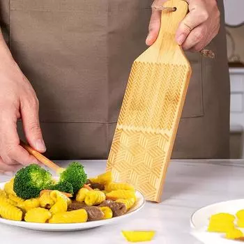 Лапша Деревянный стол для масла и леденцы Легко сделать настоящую домашнюю пасту и антипригарное масло Паста Тарелка