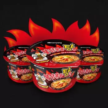 Лапша Samyang с острой курицей, рамэном, жареной курицей, чашка, 120г (3 варианта) 1PCS