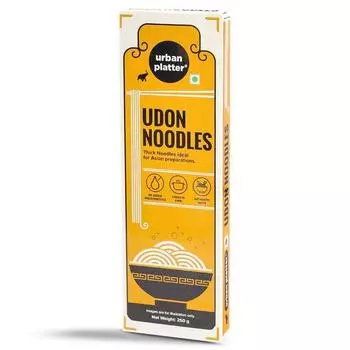 Лапша «Удон» Urban Platter, 250 г (Толстая пшеничная лапша, идеально подходит для приготовления блюд азиатской кухни, без добавления консервантов.)