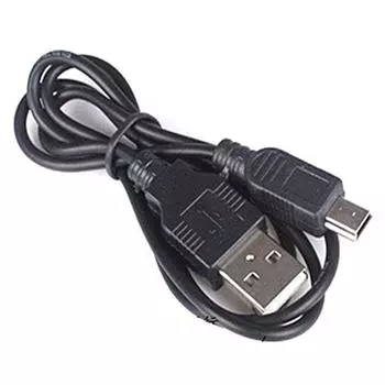 Laptop for MP3 GPS MINI 5 Pin for Speakers PSP USB To MINI 5Pin Data Cables Charging Cord Male Jack чёрный