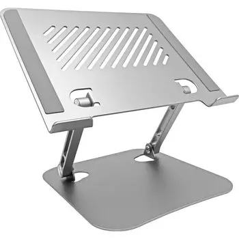 Laptop Stand Silver Laptop Stand Tablet Stand Pasoul Adjustable Improves Posture Relieves Back Back Foldable Computer Stand Made of Aluminum Alloy