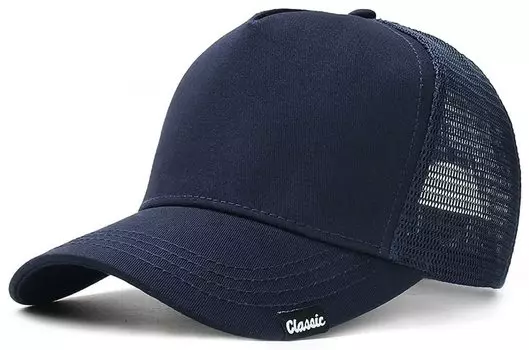 Laquest Trucker Mesh Plus Sizes to Cap, Cotton/Mesh, (Up 65cm), Men s/Women s (Navy)