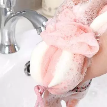 Large Bath Towel Bathing Adult Back Rubbing Bath Ball Bath Flower Ball Foam Rubbing Towel Soft Shower Belt Athroom Supplies