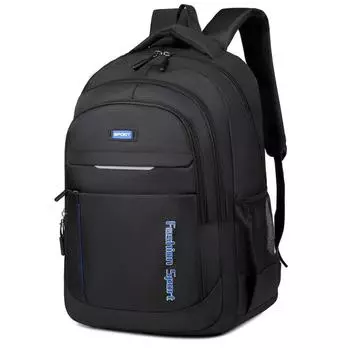 Large Business Capacity Travel Backpack With Letter Designs For Daily Use