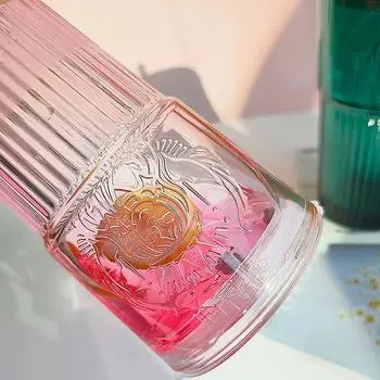 Большая емкость 600 мл кофейная стеклянная трубочка чашка темно-зеленая модель богини чашка для воды розовый