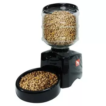 Large Capacity Automatic Pet Feeder Pet Sitter with Recording Function for Dry Food Automatic Feeder for Dogs Cats Pets 5.5L