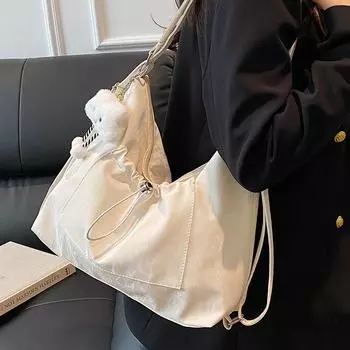 Large capacity backpack bag women s 2024 new trendy fashion messenger bag women s ins premium versatile shoulder handbag