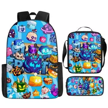 Large-capacity Backpack For Primary And Secondary School Students, Cartoon Shoulder Bag And Pencil Case For Children One Size