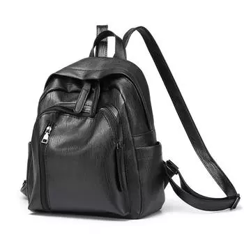 Large-capacity Backpack, Women s Bag, Retro and Versatile Backpack, Backpack чёрный