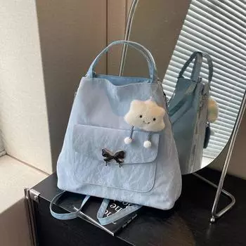 Large capacity backpack women s casual fashion tote bag multi-functional shoulder shopping bag trend travel backpack