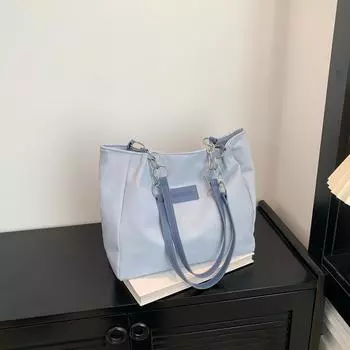 Large-capacity bag women s 2024 spring new trend fashion texture commuter bag casual shoulder underarm tote bag