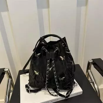 Large capacity bag women s 2025 new senior women s shoulder bag multi-functional double shoulder messenger bag чёрный