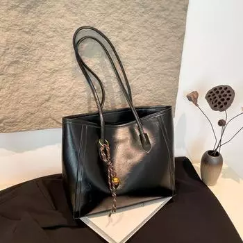 Large capacity bag women s 2025 new student class handbag retro versatile shoulder bag tote bag