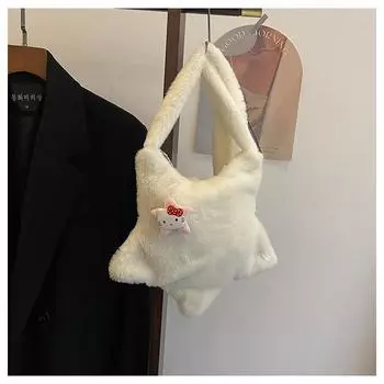 Large capacity bag women s autumn and winter leisure 2024 new messenger bag portable college student commuting star bag