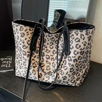 Large Capacity Bag Women S Bag Fashion Shoulder Bag Premium Messenger Tote Bag коричневый