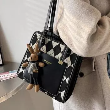 Large capacity bag, women s bag, high-end texture, niche explosion, tote bag, portable shoulder bag.