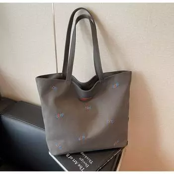 Large-capacity bag women s summer versatile new casual simple canvas shoulder bag student tote bag