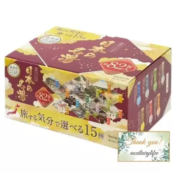 [Large Capacity] Bath Clean Japan s famous hot springs 30G x 82 packets Bath salts 15 types to choose from depending on your travel mood Original mess