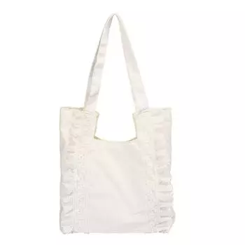 Large Capacity Canvas Bag Women s New Lace Shoulder Underarm Bag Tote Bag