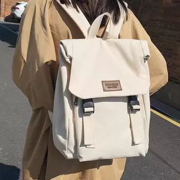 Вместительный холщовый школьный рюкзак для студенток университета и старшеклассниц, новый рюкзак