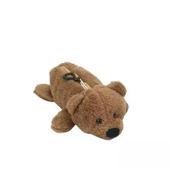 Large Capacity Cartoon Bear Doll Zipper Pen Case Cute Plush Pencil Bag Stationery