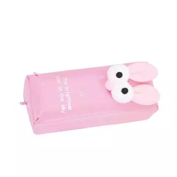Large Capacity Cartoon Rabbit Pen Bag Cute Pen Organizer Pouch Stationery Storage Bag School синий