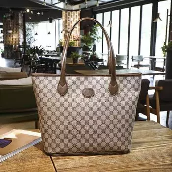 Large-capacity Commuter Underarm Bag, Women s Bag, High-quality Letter Print Color-blocking Tote Bag, Versatile Single-shoulder Bag