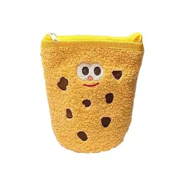 Large Capacity Cookies Plush Pen Bag Snack Cookies Cookies Plush Pencil Pouch School