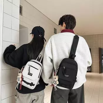 Большая вместимость пары нагрудная сумка спортивная на открытом воздухе поясная сумка через плечо сумка на одно плечо синий