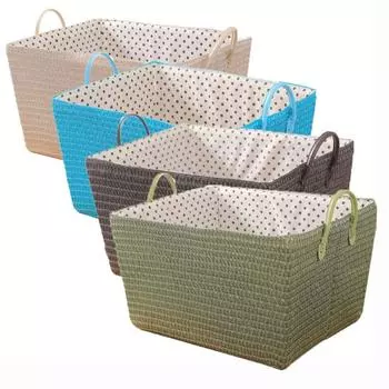 Large Capacity Dirty Laundry Basket Space Saving Laundry Hamper Sundries Storage Baskets for Home Champagne-S