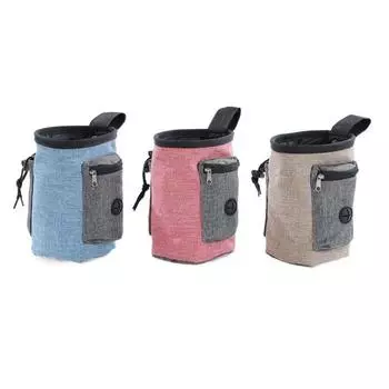 Large Capacity Dog Training Waist Bag Adjustable Dog Snack Reward Waist Bag for Dogs Cats красный
