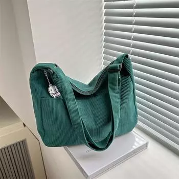 Large capacity fashion casual bag 2025 spring new versatile shoulder underarm bag solid color tote bag чёрный