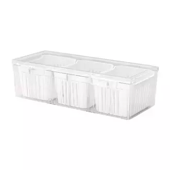 Large Capacity Fresh-keeping Boxes with Lid Vegetable Fruit Storage Box Onion Ginger Garlic