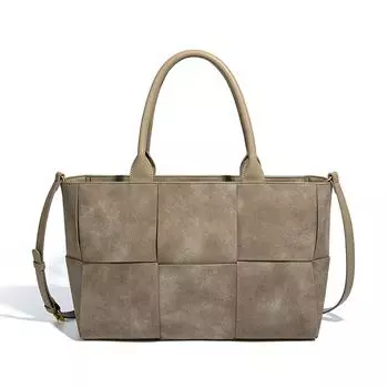 Large-capacity Hand-held Women s Bag with A High-end Feel, Trendy Woven Business Bag, and Fashionable Single-shoulder Crossbody Bag