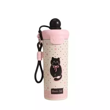 Large Capacity Insulated Tumbler Portable Design Leakproof Water Bottle Cold Beverages Style 1