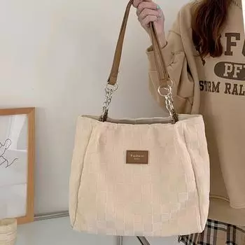 Large Capacity Large Bag for Women s New Style of Texture Niche and Versatile Class Commuter Bag Hand-held Shoulder Toe Bag