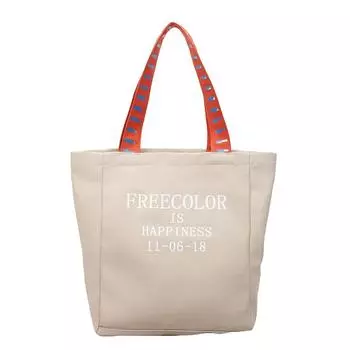 Large Capacity Letter Printed Tote Bag Women s Contrast Shoulder Bag Canvas Bag