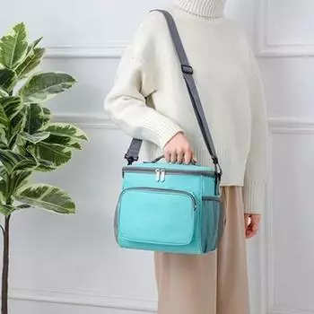 Большая вместимость, ручная транспортная накладная, толстая изоляционная сумка Oxford, походная сумка для обеда, сумка для пикника на открытом воздухе