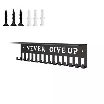 Large Capacity Medal Display Rack Wall Mounted Ribbons Medal Display Volleyball Basketball