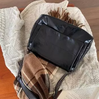 Large Capacity New Trendy Versatile Autumn and Winter Fashion Chain Crossbody Bag One-shoulder Toe Bag