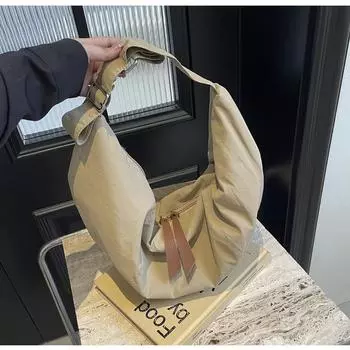 Большая вместительная нейлоновая сумка для пельменей женская 2024 осень новая универсальная сумка через плечо для девочек