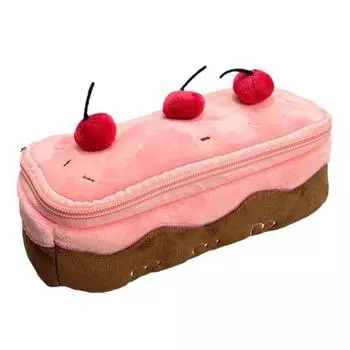 Large Capacity Plush Pen Bag Cosmetic Bags Pencil Pouch Back To School Stationery Bag Student Gift as picture