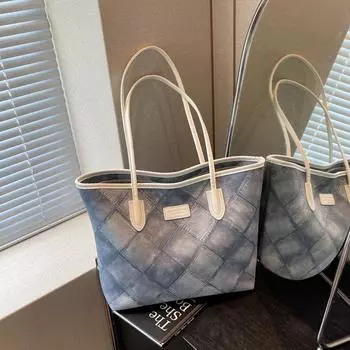 Large capacity portable high-end tote bag fashionable underarm bag women s bag trendy 2024 new shoulder commuter bag