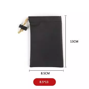 Large Capacity Power Bank Case PU Leather Headphone Case Pouch Phone Storage bag Card Holder Bag style 1